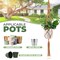 Sorbus Macrame Plant Hanger (6 Pack) Indoor Outdoor Hanging Plant Pots Cotton Rope, Elegant for Home, Patio, Garden